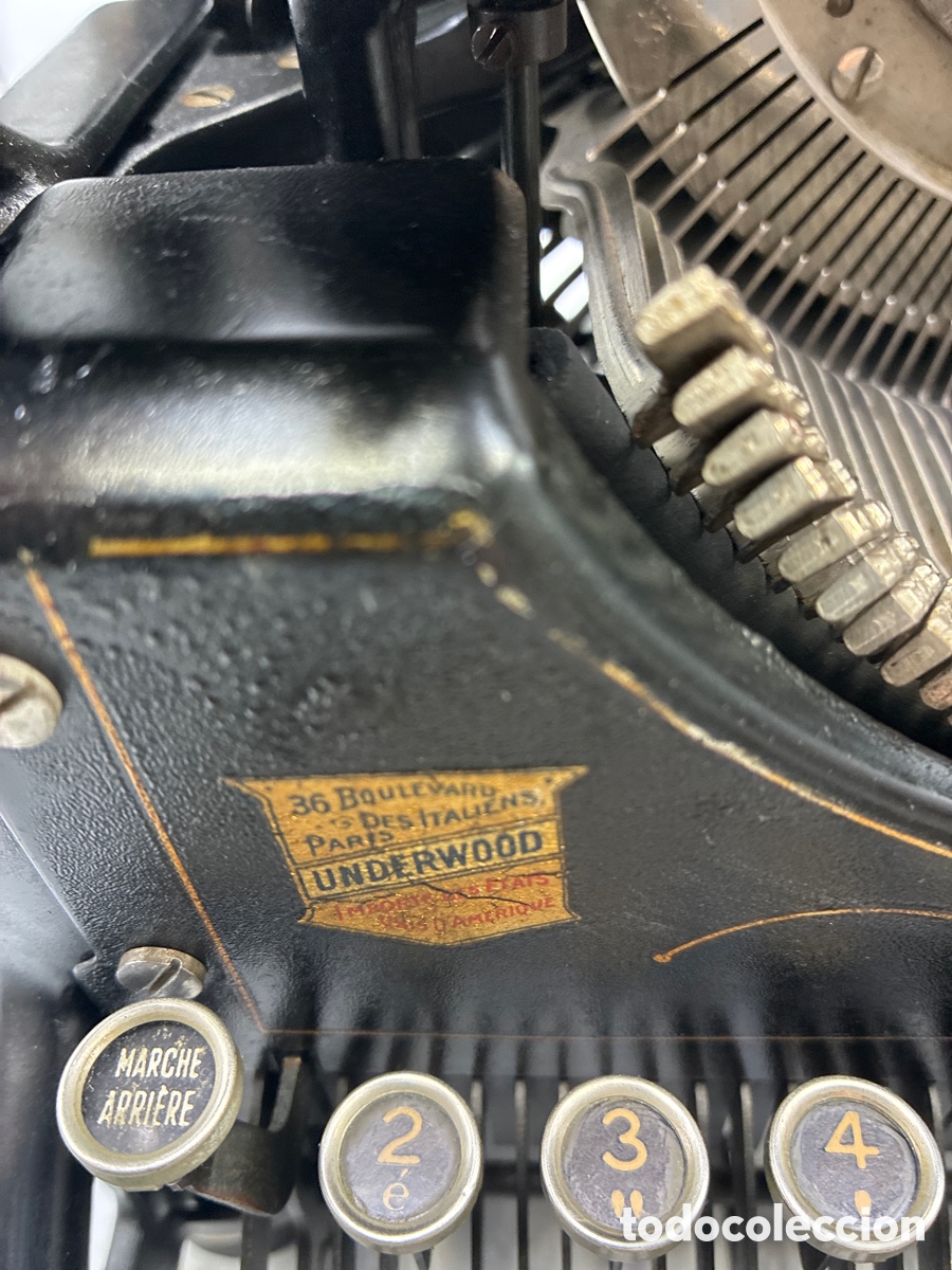 Antig&uuml;edades: M&aacute;quina de Escribir Underwood 5. - Foto 4