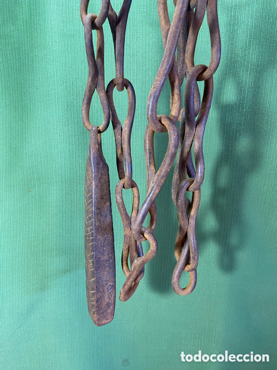 Antig&uuml;edades: Cadena para limpiar barriles, botas, toneles, bocoyes... de vino