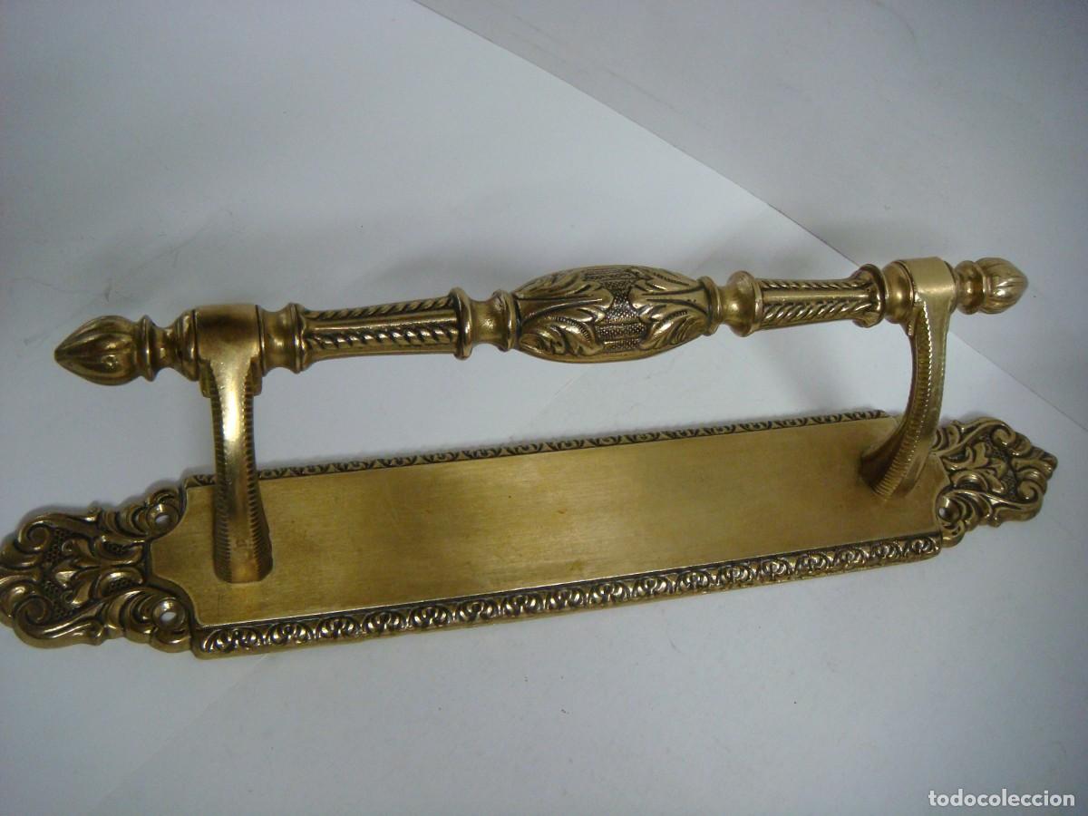 Antig&uuml;edades: TIRADOR DE BRONCE PARA PUERTA-(&)