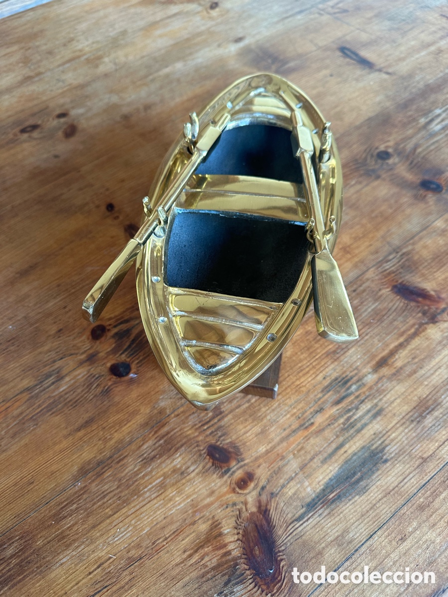 Antig&uuml;edades: Gran bote de remos cl&aacute;sico bronce. - Foto 10