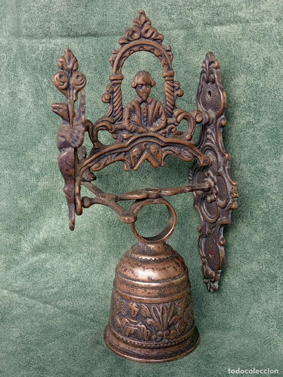 Antig&uuml;edades: ANTIGUO LLAMADOR DE CAMPANA PARA PUERTA