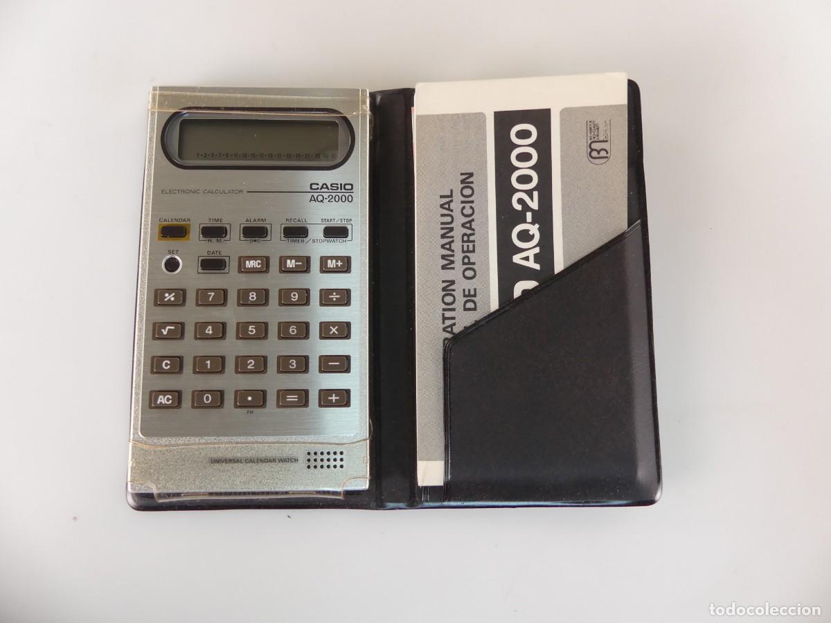 Antiquit&eacute;s: CALCULADORA MARCA CASIO MODELO 2000 CON MANUAL DE OPERACIONES