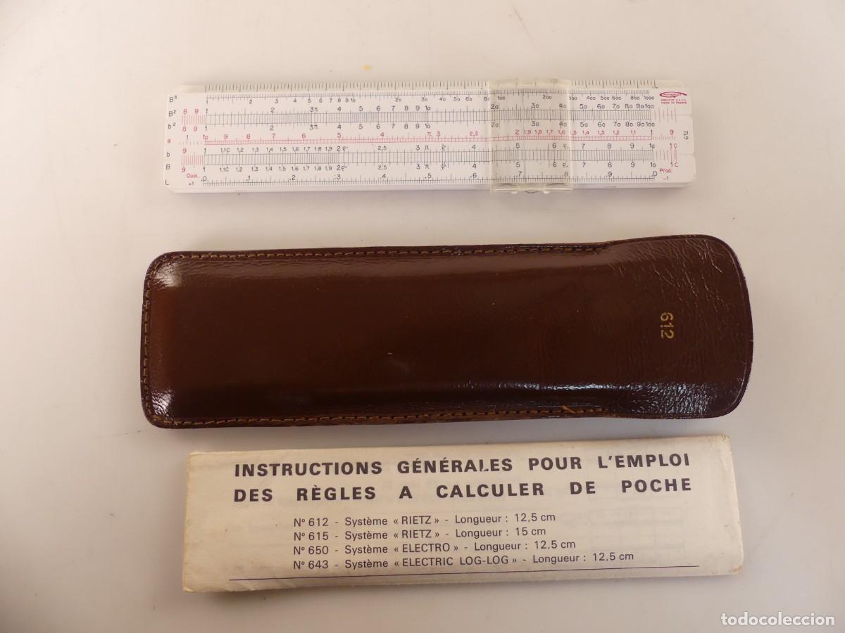 Antiquit&auml;ten: REGLA DE CALCULO GRAPHOPLEX MODELO 612 CON INSTRUCCIONES Y FUNDA