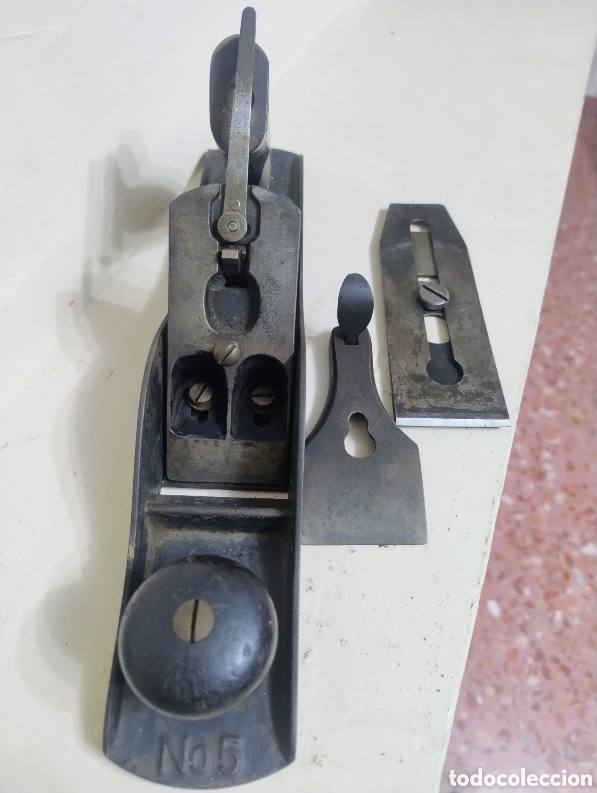 Antig&uuml;edades: Cepillo Stanley n&deg;5 antiguo - Foto 8