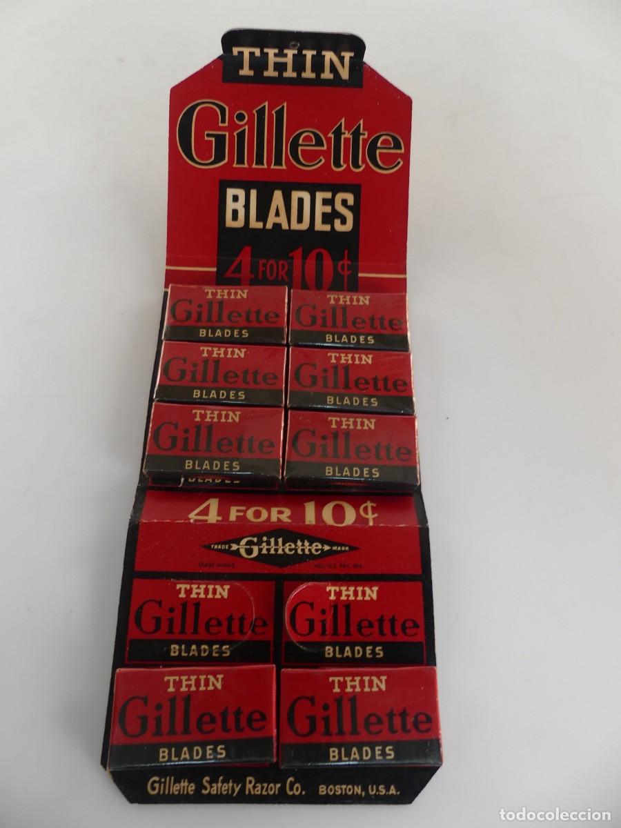 Antig&uuml;edades: LOTE DE 10 CAJAS DE CUCHILLOS DE AFEITAR GILLETTE