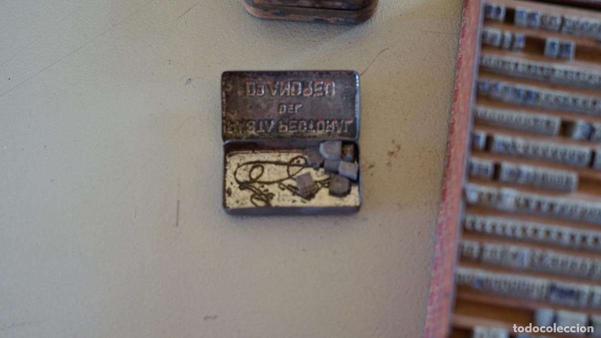Antig&uuml;edades: Imprentilla Minerva + tipos variados - Foto 6