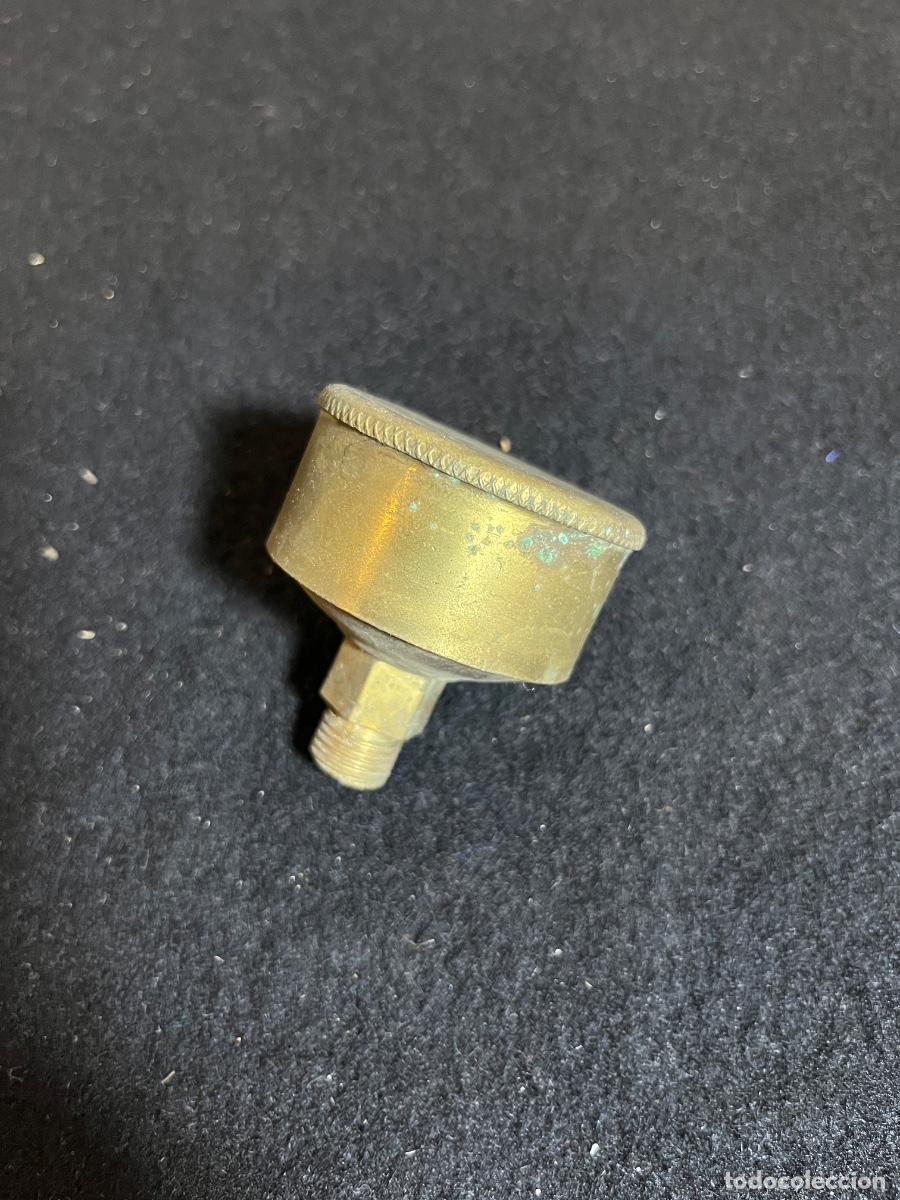 Antig&uuml;edades: Engrasador Stauffer lat&oacute;n antiguo lubricador industrial maquinaria vapor steampunk