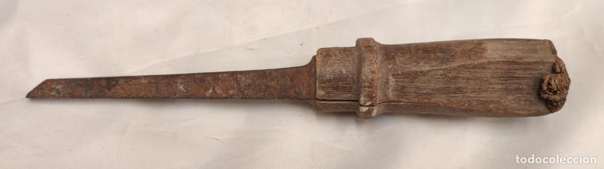 Antig&uuml;edades: ESCOPLO O FORMON MUY ANTIGUO PARA MADERA, VER FOTOS