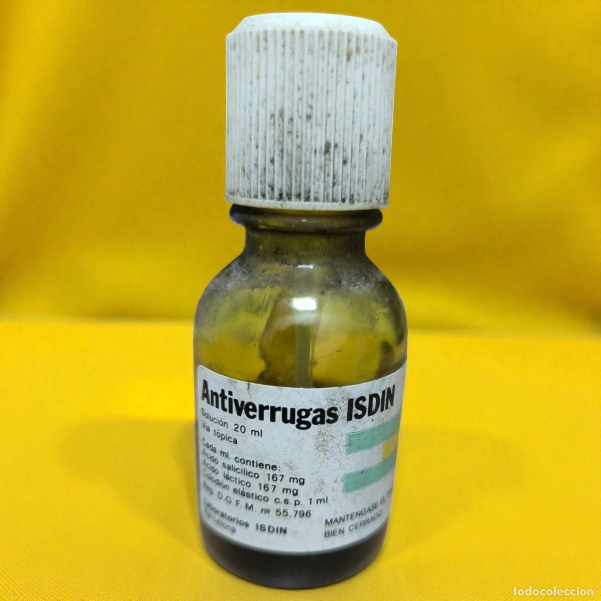 Antiques: Frasco Antiguo Antiverrugas ISDIN 1987 &ndash; Reliquia De La Cosm&eacute;tica Farmac&eacute;utica Espa&ntilde;ola