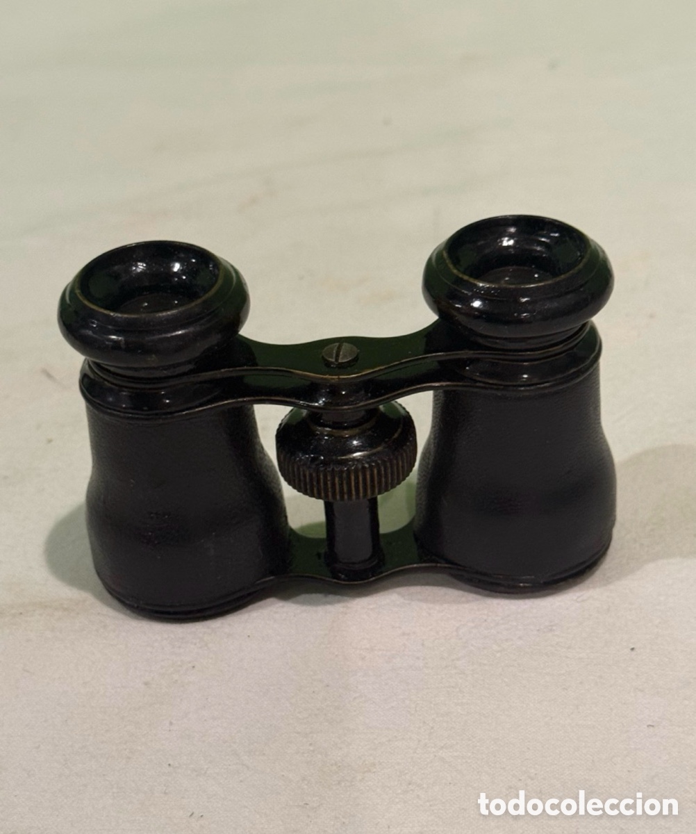 Antiques: Antiguos prism&aacute;ticos de teatro piel negra mediados del siglo XX binoculares vintage compactos