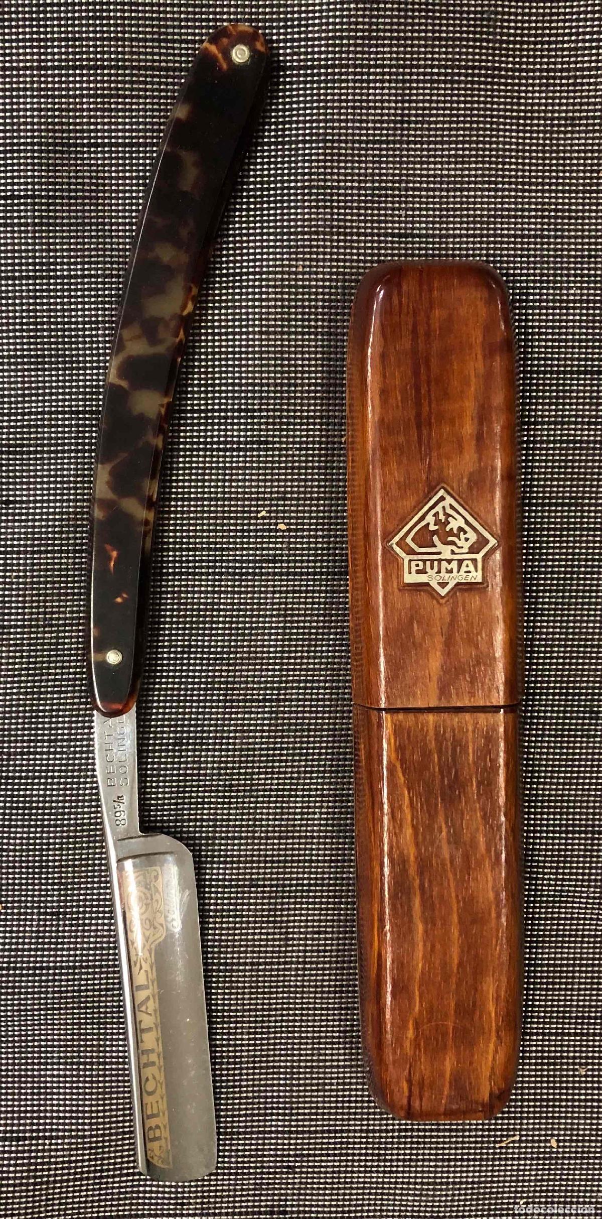 Antig&uuml;edades: NAVAJA DE AFEITAR BECHTAL SOLINGEN. 89 5/B. EN ESTUCHE
