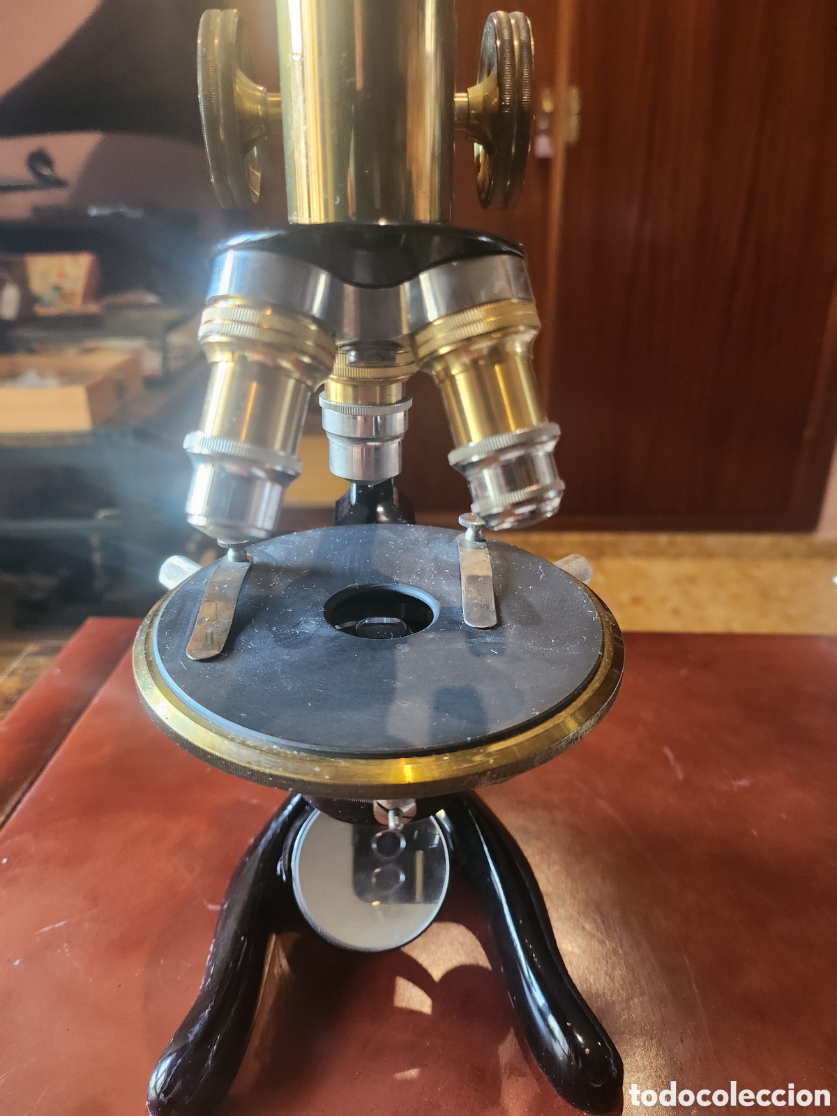 Antig&uuml;edades: Microscopio J.Rosembaum Berl&iacute;n 1910 - Foto 2