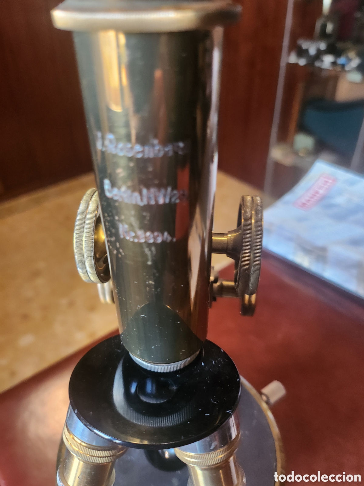 Antig&uuml;edades: Microscopio J.Rosembaum Berl&iacute;n 1910 - Foto 6