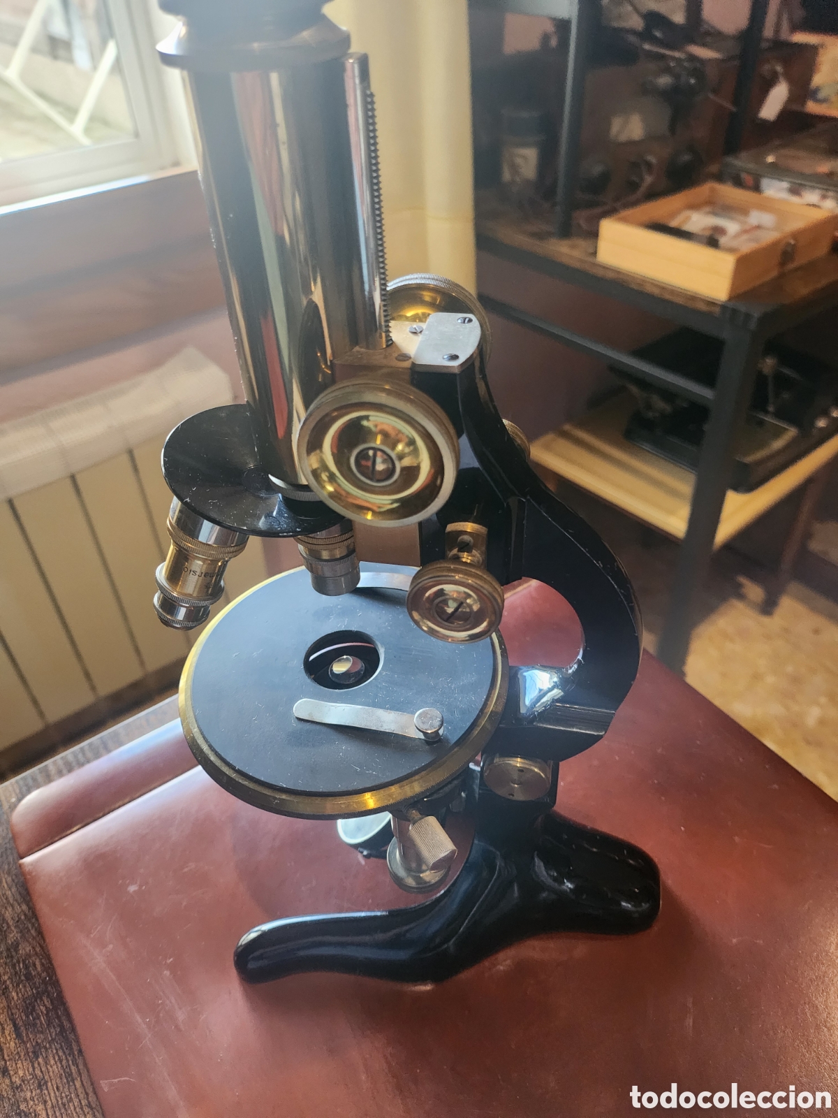 Antig&uuml;edades: Microscopio J.Rosembaum Berl&iacute;n 1910 - Foto 8
