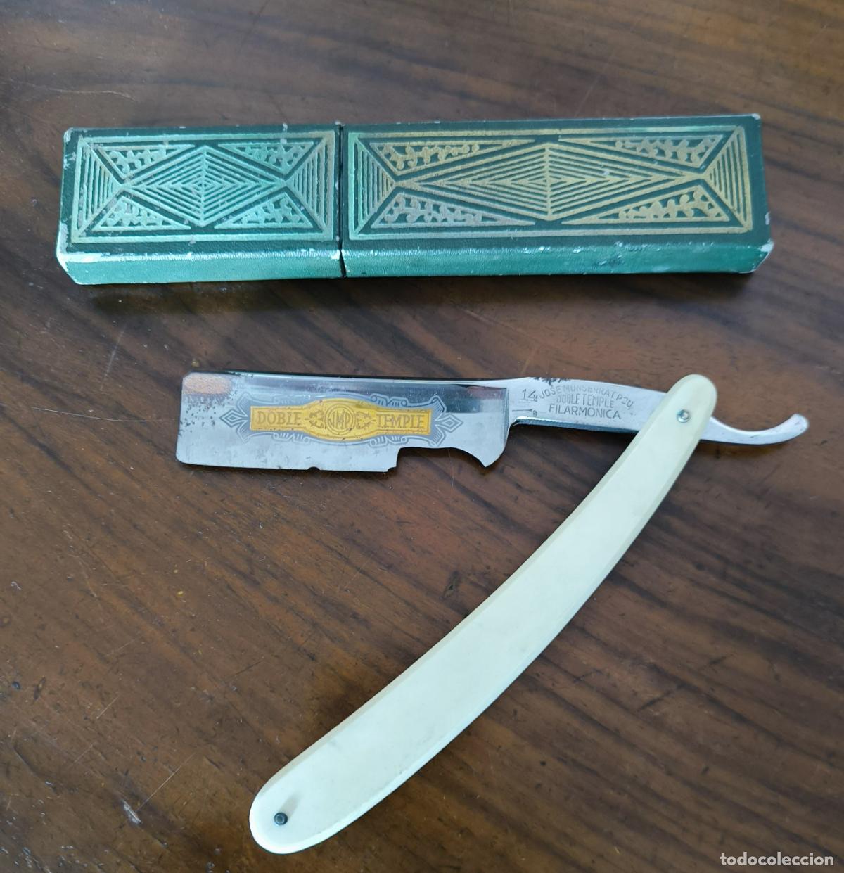 Antig&uuml;edades: NAVAJA DE AFEITAR FILARM&Oacute;NICA N&ordm; 14. CON FUNDA