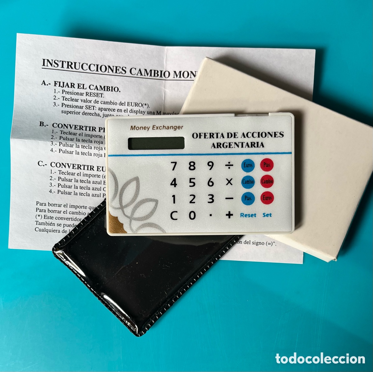 Antiquit&eacute;s: CALCULADORA CONVERTIDOR PESETAS A EUROS