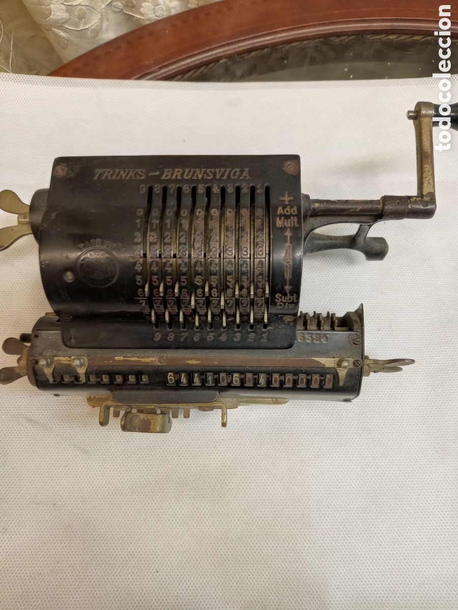 Antig&uuml;edades: Calculadora antigua Trints Brunsviga - Foto 2