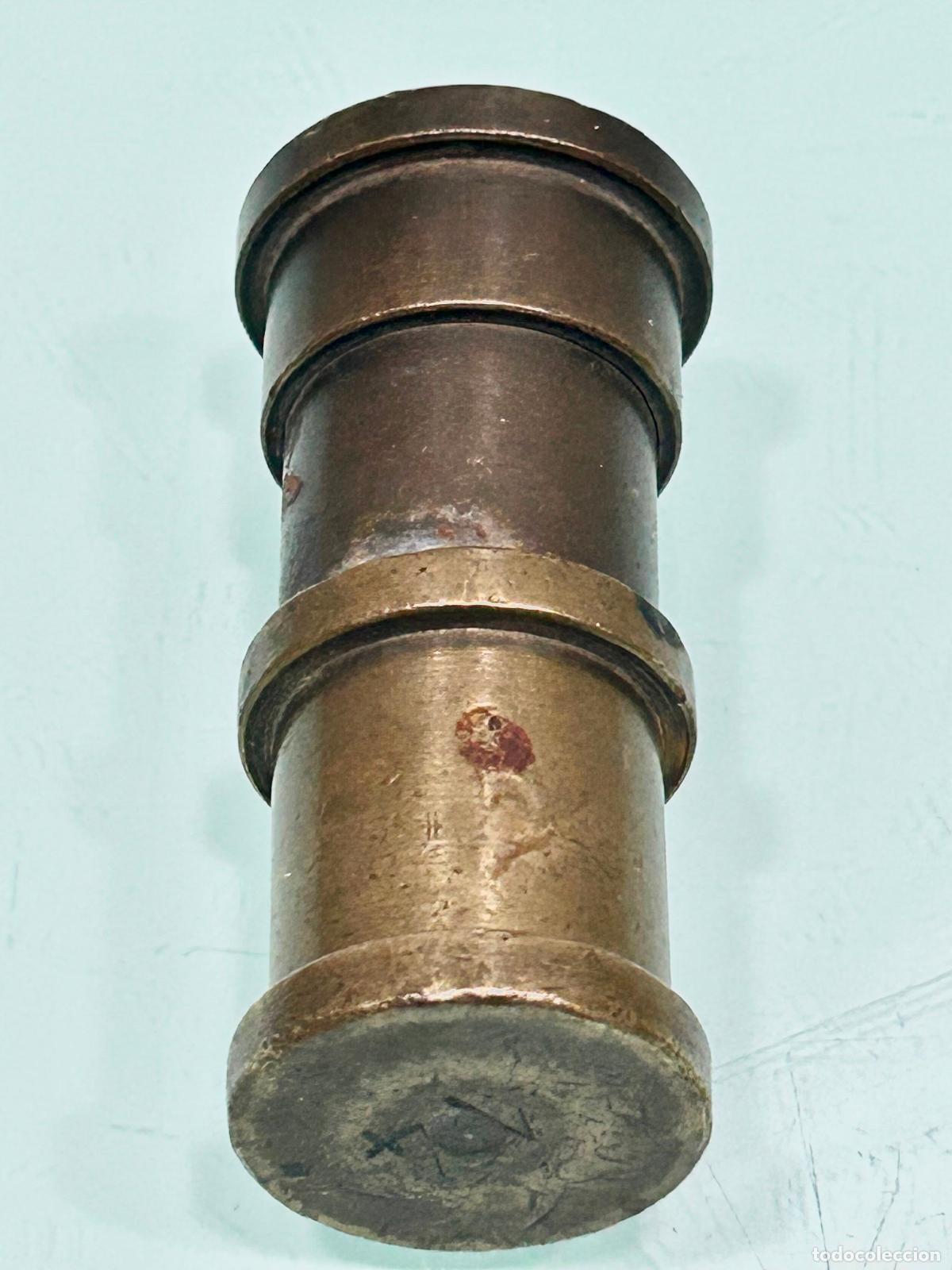 Antig&uuml;edades: EMBOLO PRENSA PARA FORRAR BOTONES-BRONCE-ANTIGUO ACCESORIOS A&Ntilde;OS 50