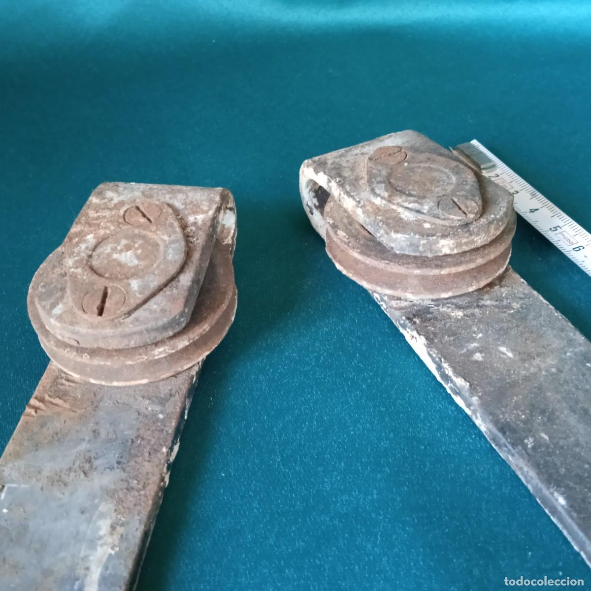 Antig&uuml;edades: Pareja de ANTIGUAS PIEZAS : CORREDERAS. - Foto 2