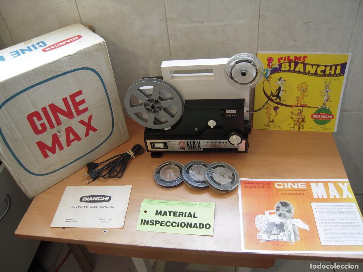 Antig&uuml;edades: Proyector de cine Super8 +8mm CINEMAX de Bianchi. Vintage Revisado y Funcionando