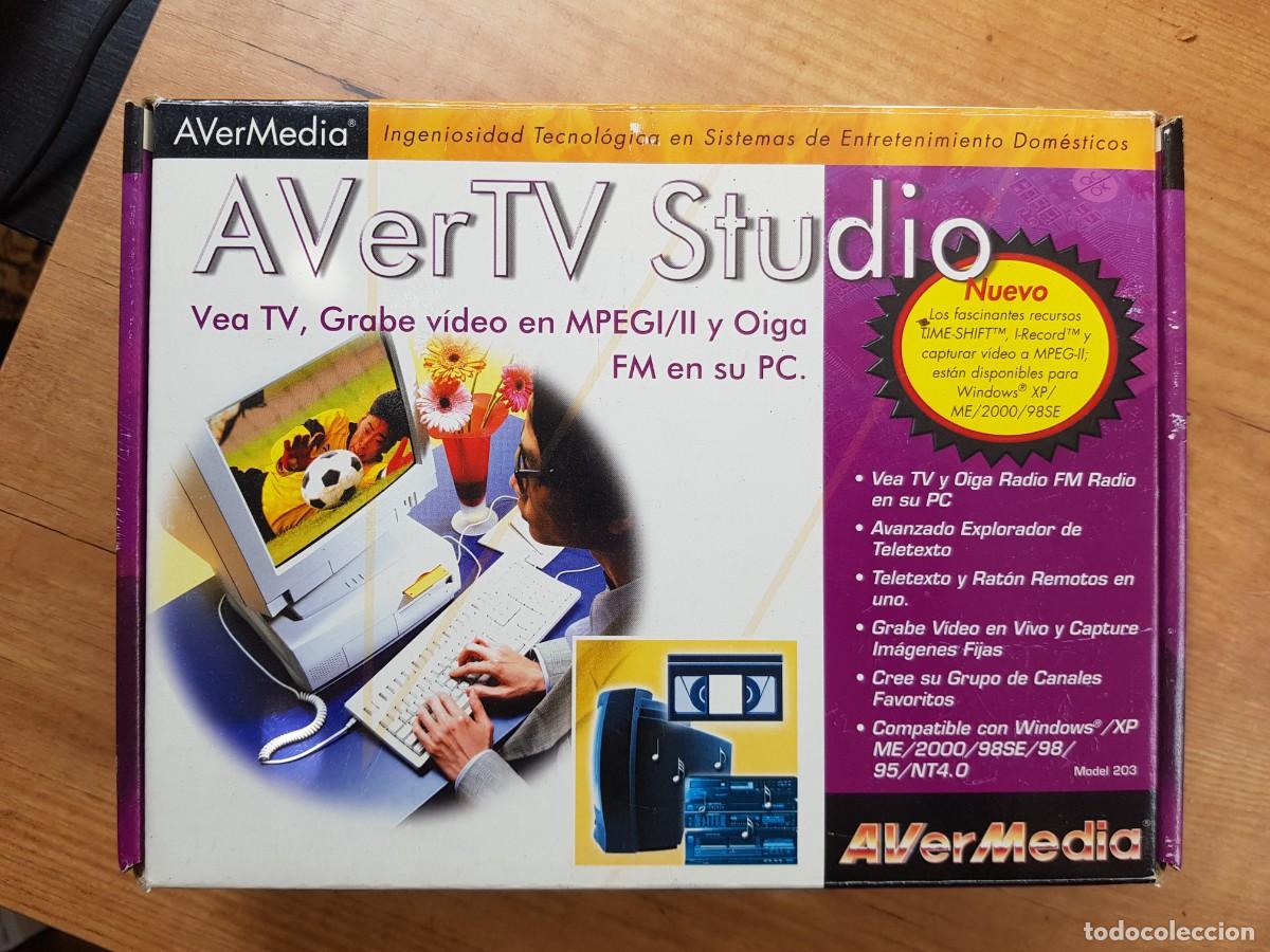 Antig&uuml;edades: Tarjeta AVerTV Studio AVerMedia - Retro PC - Caja Original - Windows 98/XP