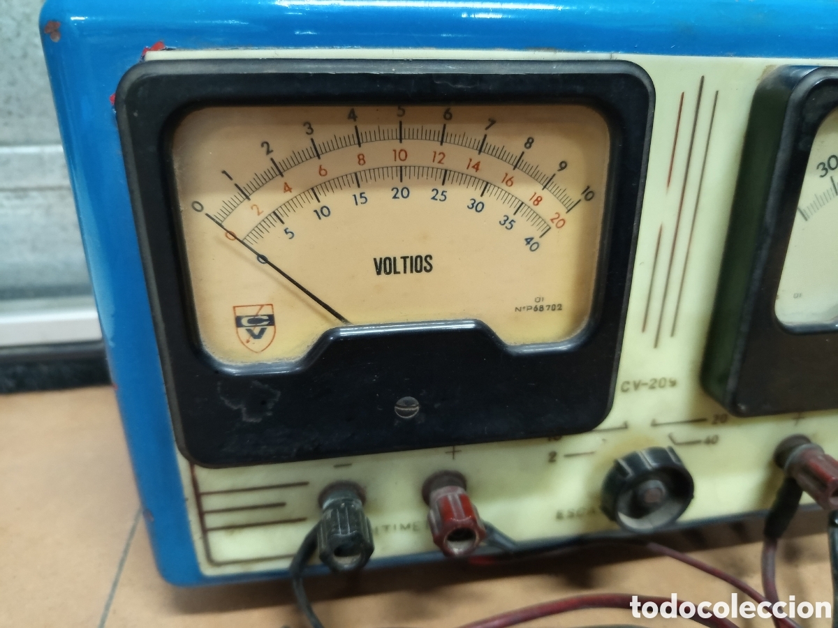 Antig&uuml;edades: Amper&iacute;metro voltimetro antiguo CV - Foto 2