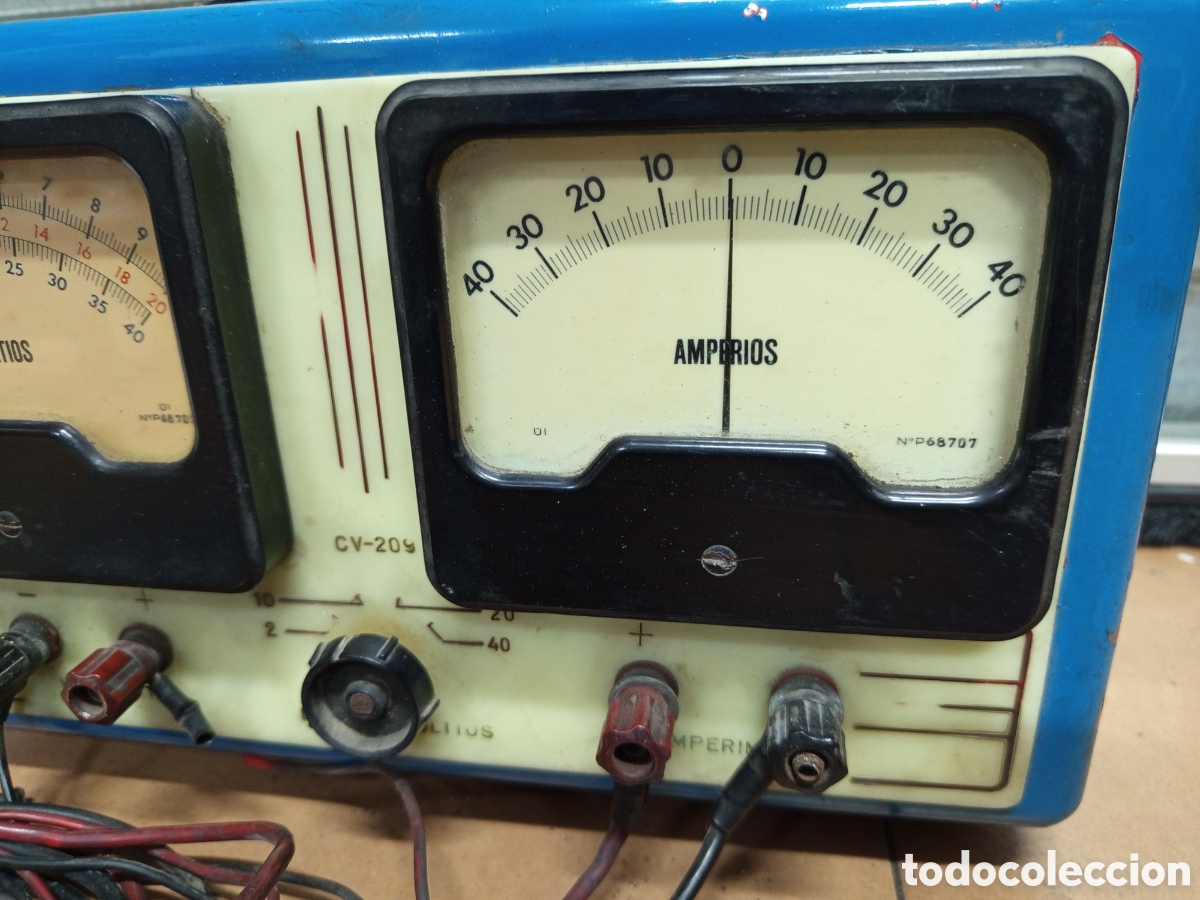 Antig&uuml;edades: Amper&iacute;metro voltimetro antiguo CV - Foto 3