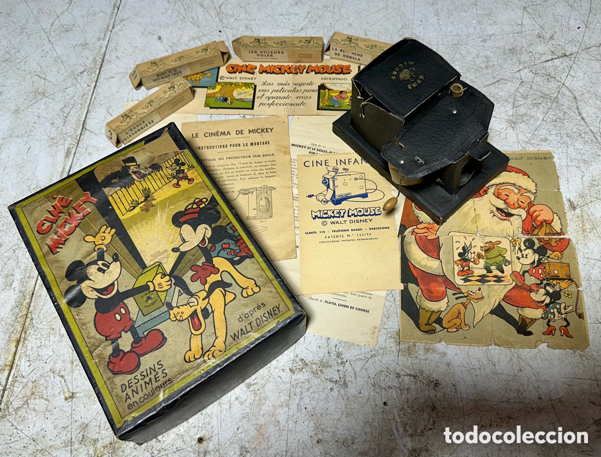 Antig&uuml;edades: Cine Mickey juguete 1937 Movie toy projector