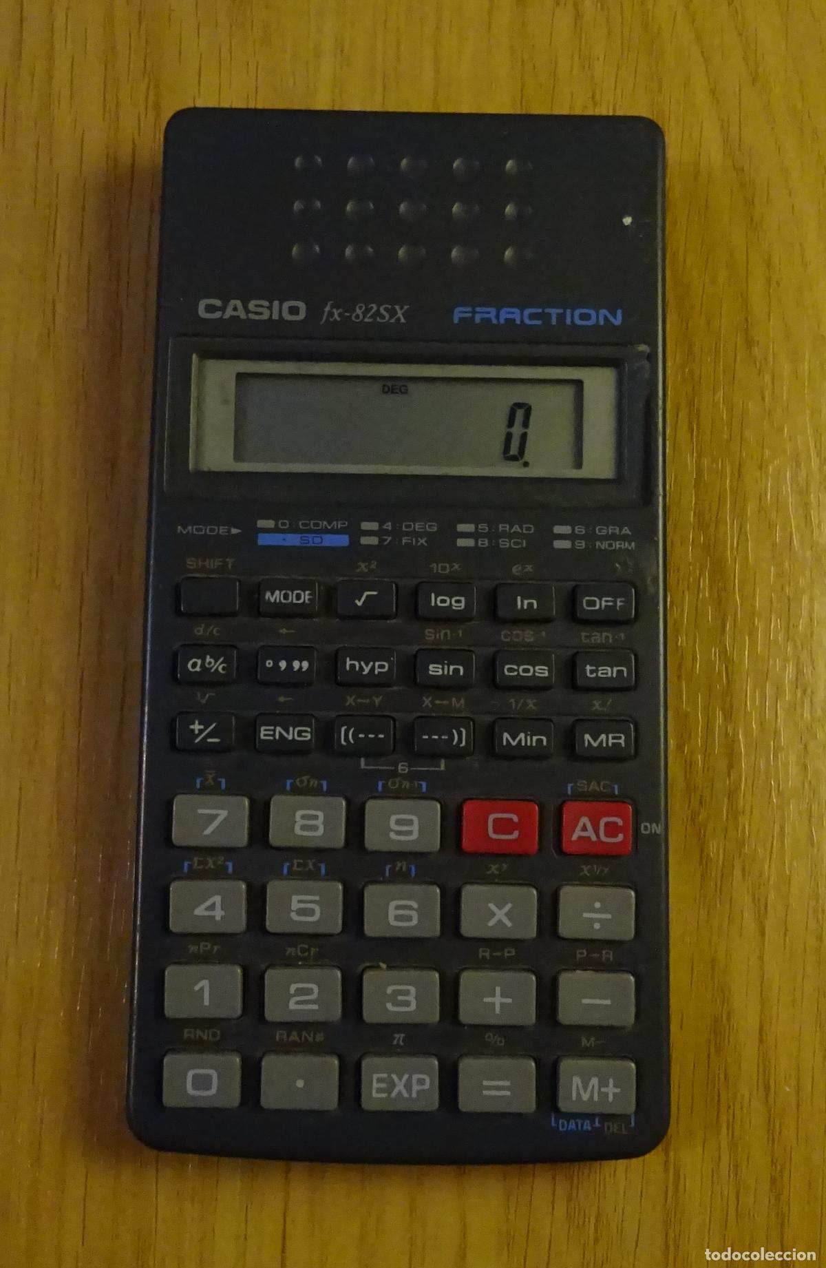 Antig&uuml;edades: CALCULADORA CASIO FX-82SX FX-82 SX FRACTION. FUNCIONANDO
