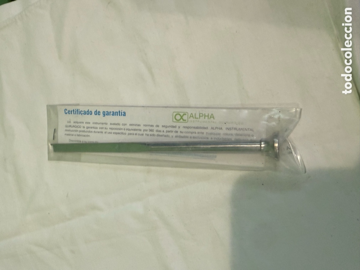 Antiquit&eacute;s: Instrumento quir&uacute;rgico m&eacute;dico Alpha Instruments acero inoxidable nuevo precintado
