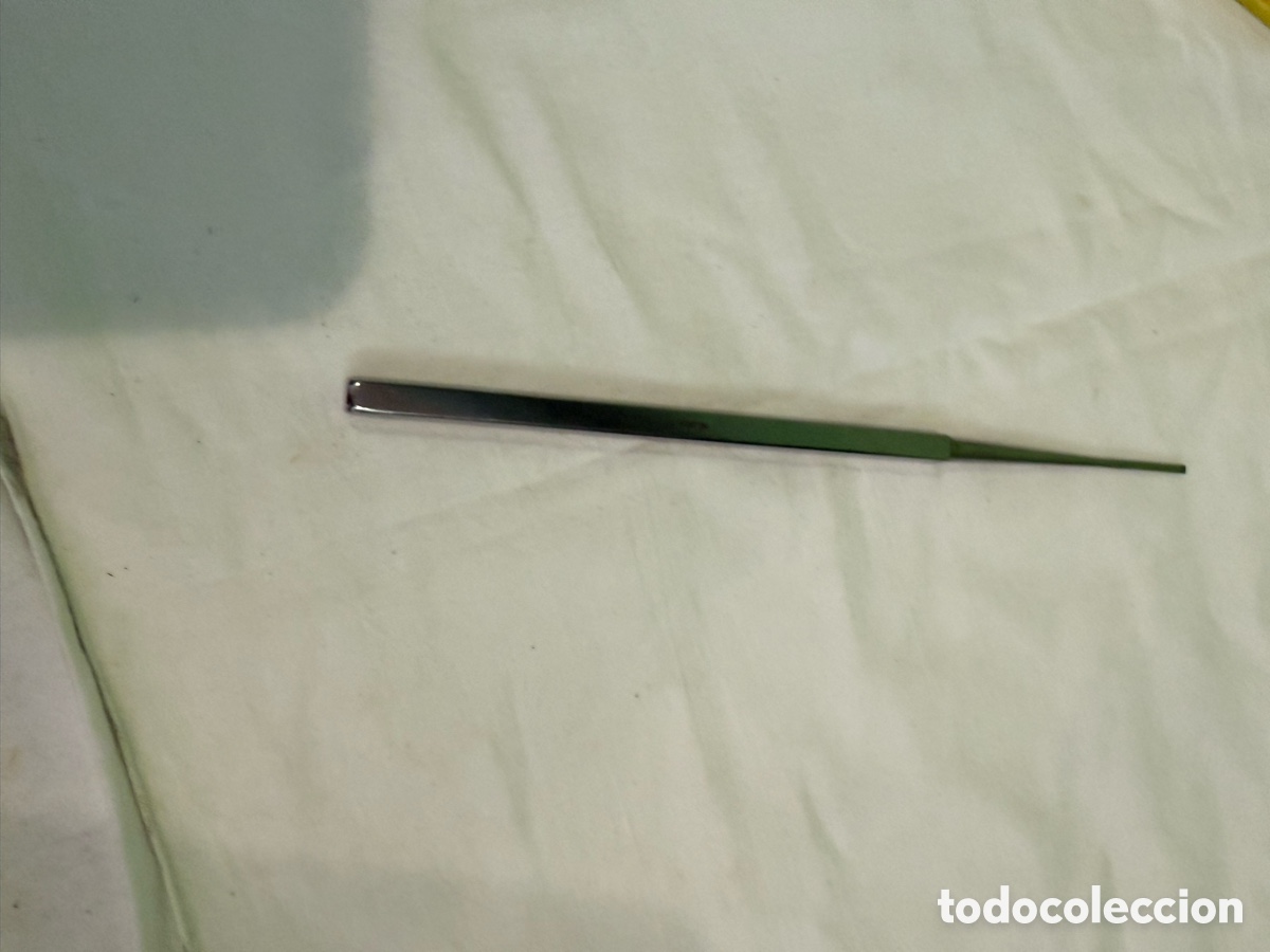 Antiquit&auml;ten: Instrumental m&eacute;dico quir&uacute;rgico antiguo profesional acero inoxidable marcado ALPO 20 cm