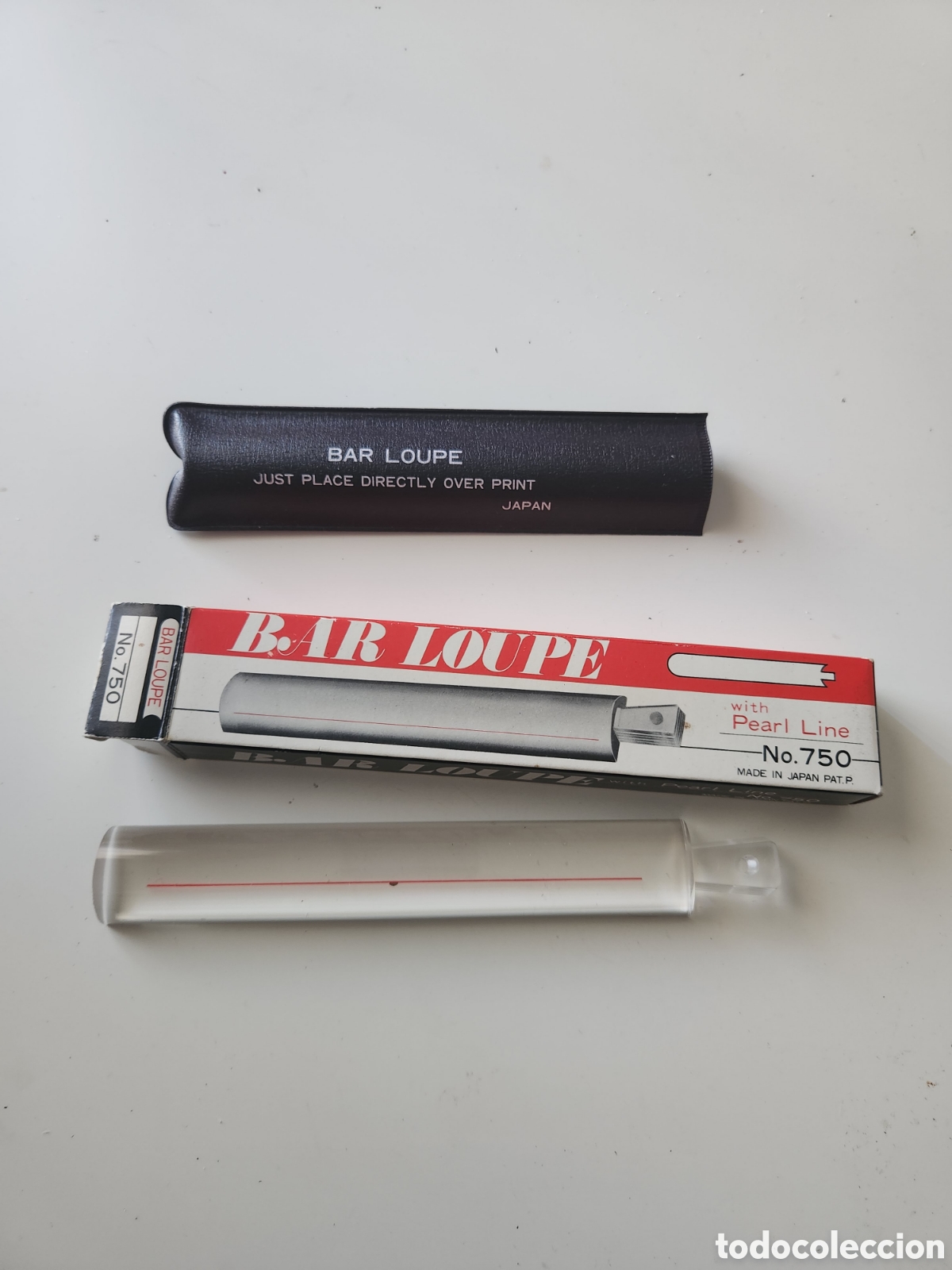 Antiquit&eacute;s: ANTIGUA LUPA EN BARRA PARA LECTURA. BAR LOUPE. N&deg;750. JAPON.