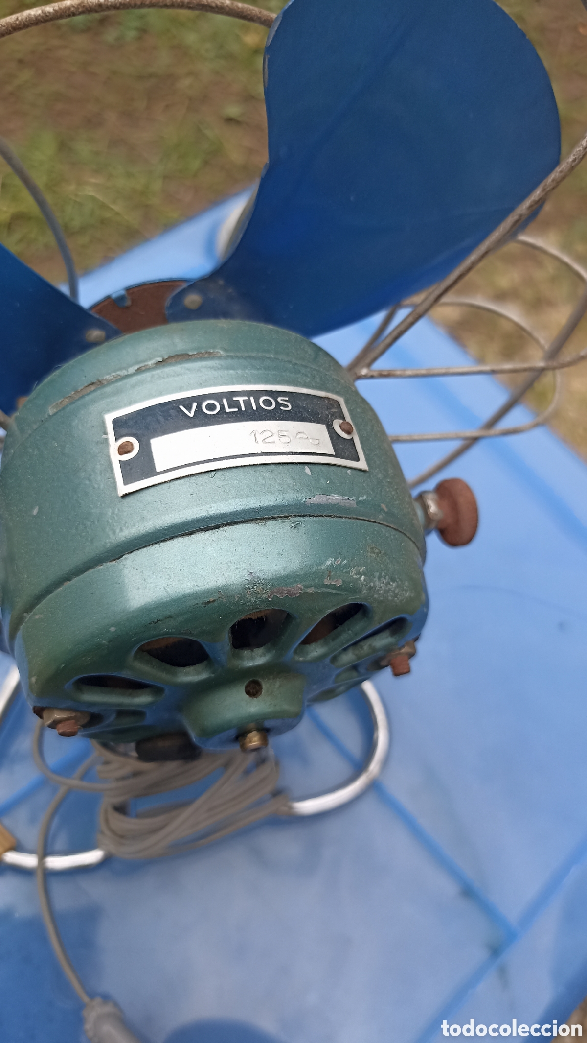 Antig&uuml;edades: Ventilador vintage a 125 v - Foto 4