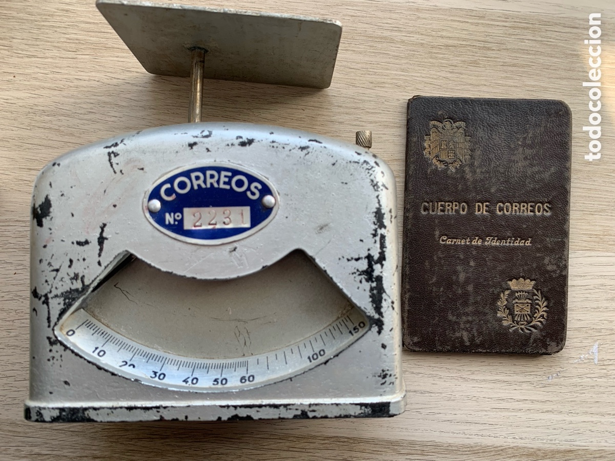 Antig&uuml;edades: &bull; LOTE CORREOS A&Ntilde;OS 40 - BASCULA Y CARNET