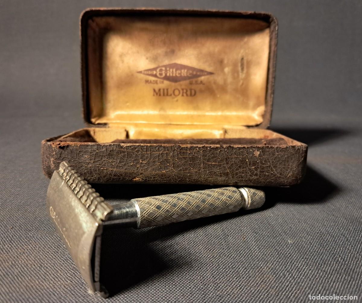 Antig&uuml;edades: ESTUCHE Y MAQUINILLA GILLETTE MILORD.