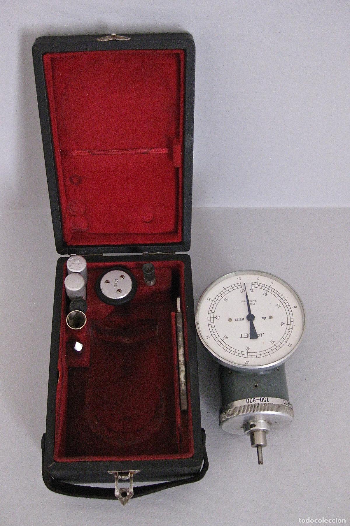 Antig&uuml;edades: TAQUIMETRO SUIZO * JACQUET * A&Ntilde;OS 50 * ESTUCHE ORIGINAL + COMPLEMENTOS