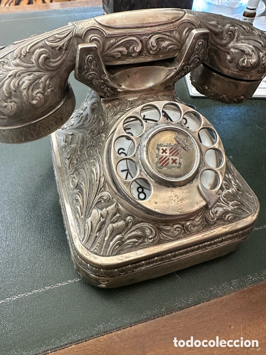 Tel&eacute;fonos: 1950 Tel&eacute;fono hist&oacute;rico Macizo de Plata Don Blas P&eacute;rez Gonz&aacute;lez General Franco Rep&uacute;blica Guerra