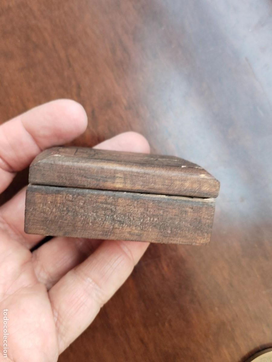 Antig&uuml;edades: Br&uacute;jula Reloj. Madera. - Foto 11