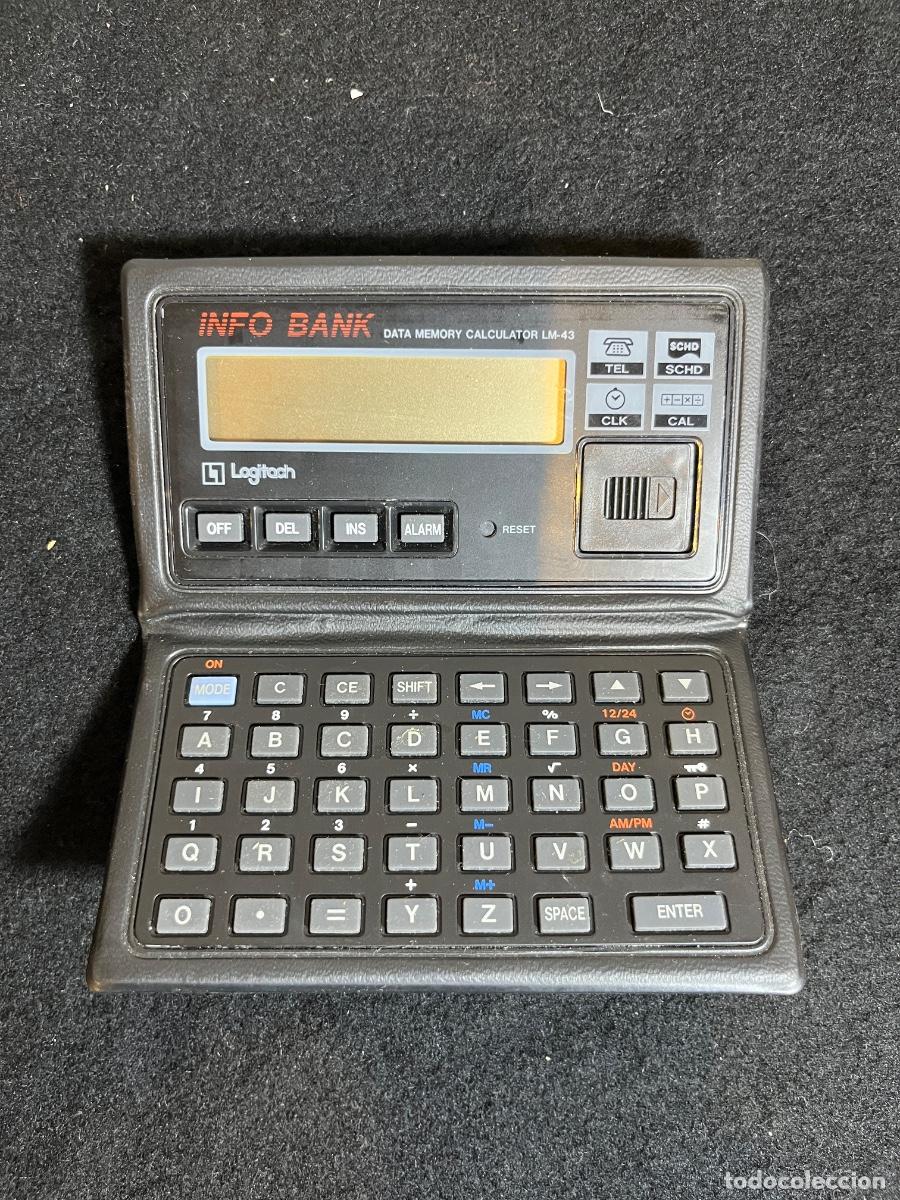 Antig&uuml;edades: Agenda Electr&oacute;nica Vintage Logitech Info Bank LM-43 Calculadora Organizer A&ntilde;os 90 electronica herr