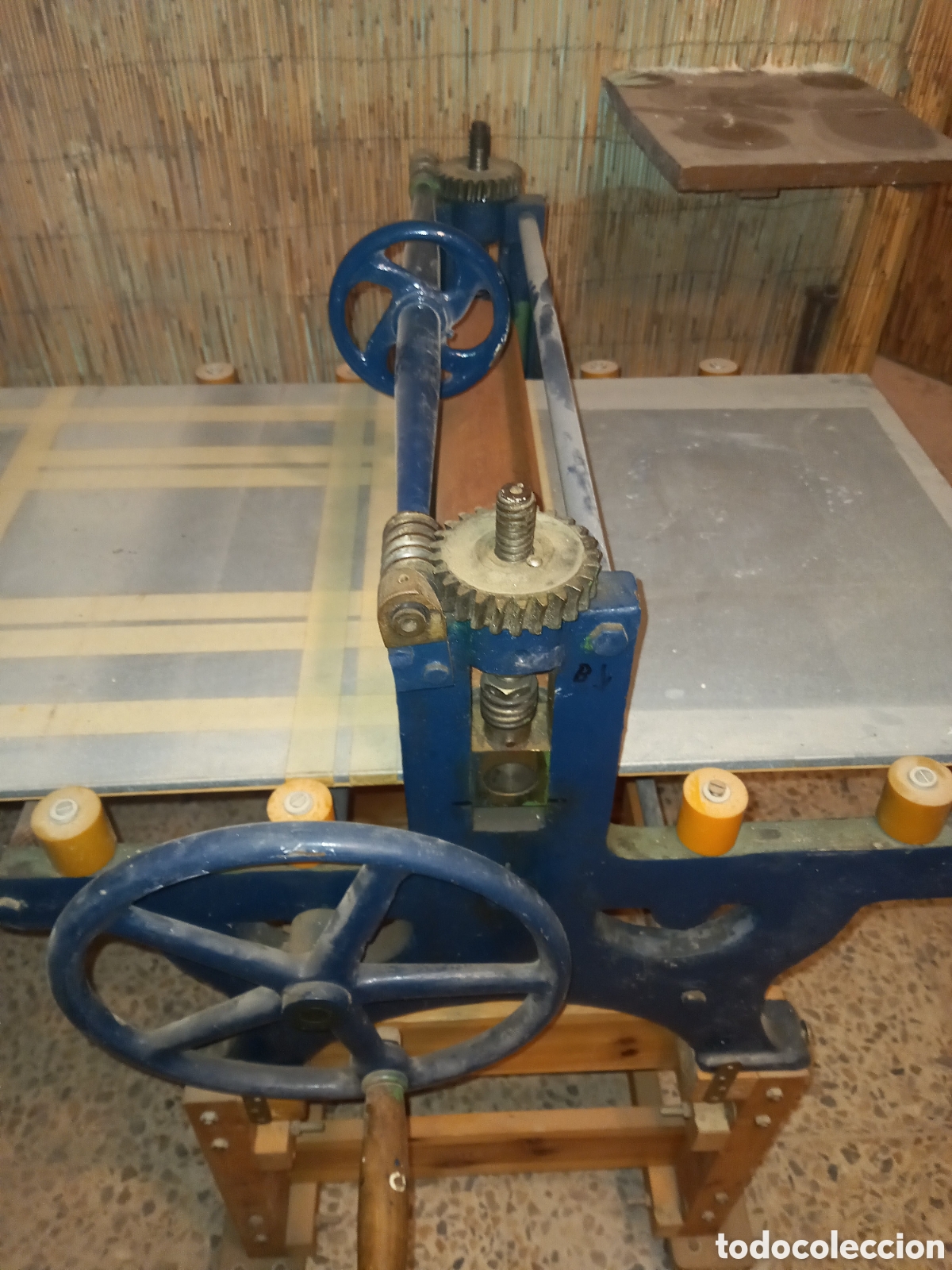 Antig&uuml;edades: Torculo de grabado de hierro fundido - Foto 3