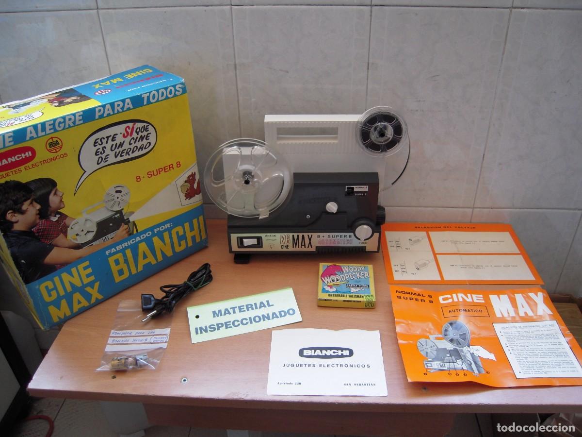 Antig&uuml;edades: CINEMAX de Bianchi Proyector de 8mm + Super8.Retro & Vintage a&ntilde;o 1975 Funcionando