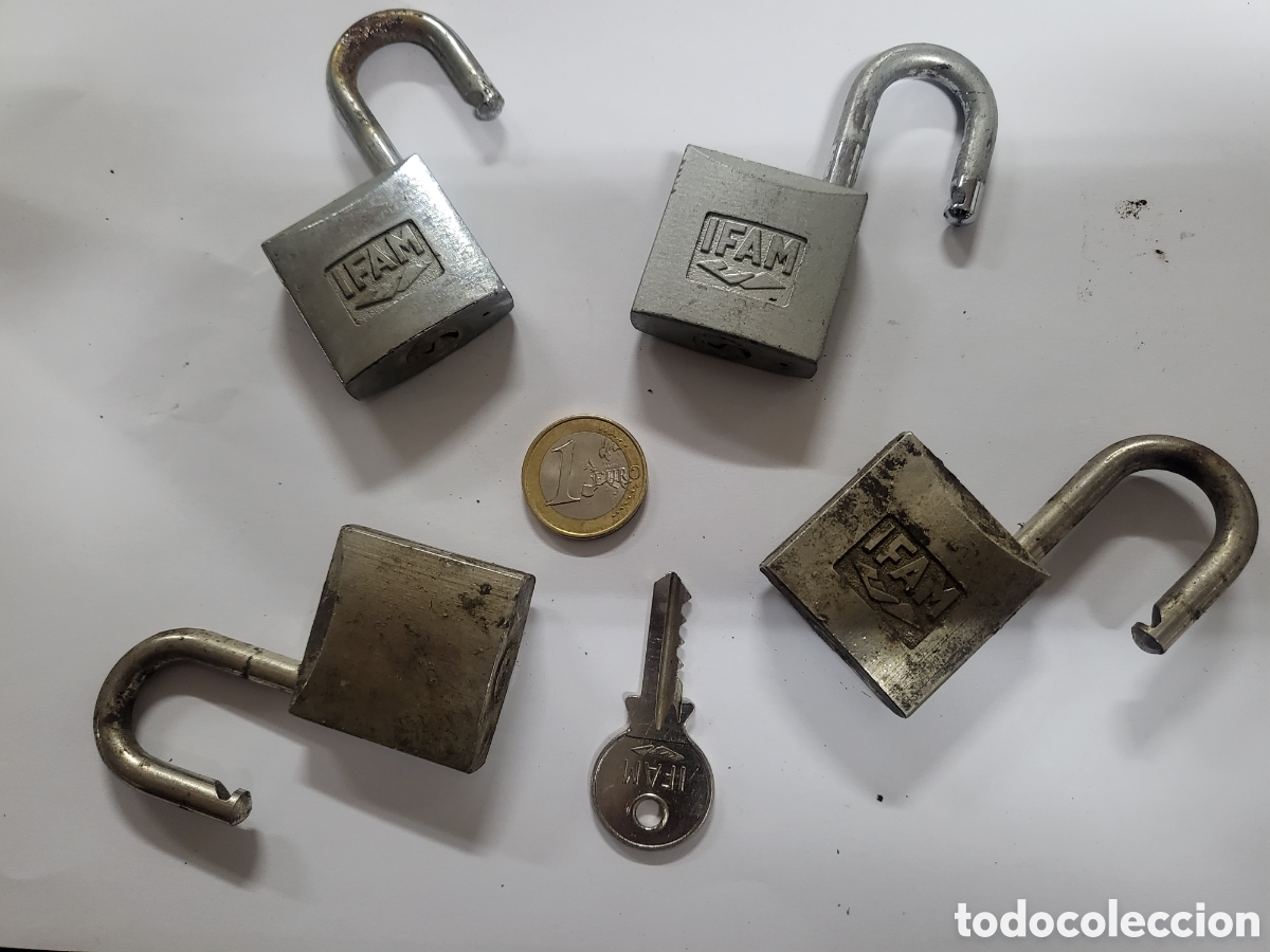 Oggetti Antichi: Cuatro candados ifam misma llave