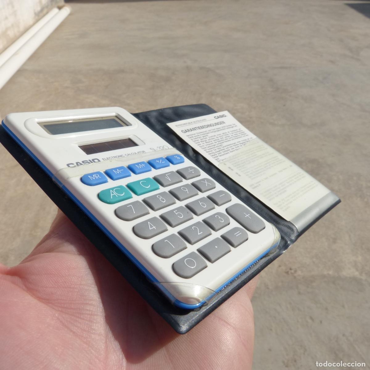 Antig&uuml;edades: Calculadora electronica solar, casio sl-320. Funciona correctamente. - Foto 9