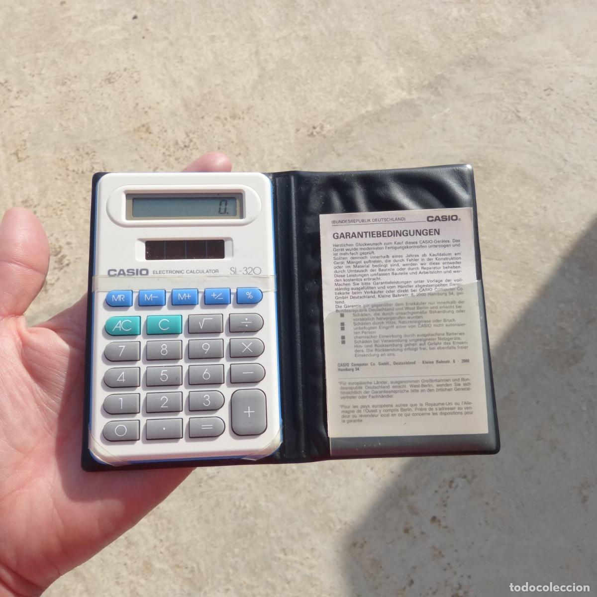 Antig&uuml;edades: Calculadora electronica solar, casio sl-320. Funciona correctamente. - Foto 10