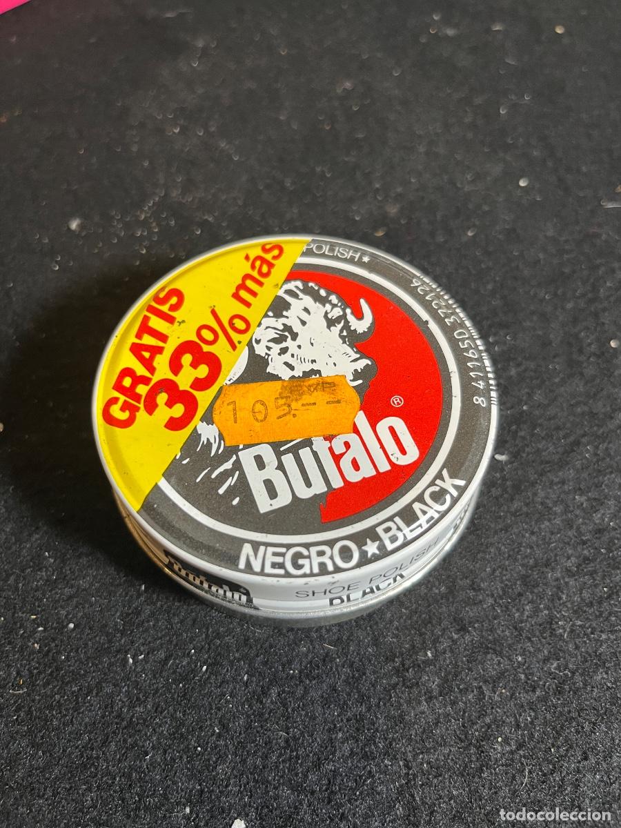 Antig&uuml;edades: Bet&uacute;n B&uacute;falo Negro Vintage Lata Original 105 Pesetas Droguer&iacute;a Espa&ntilde;ola A&ntilde;os 80 90
