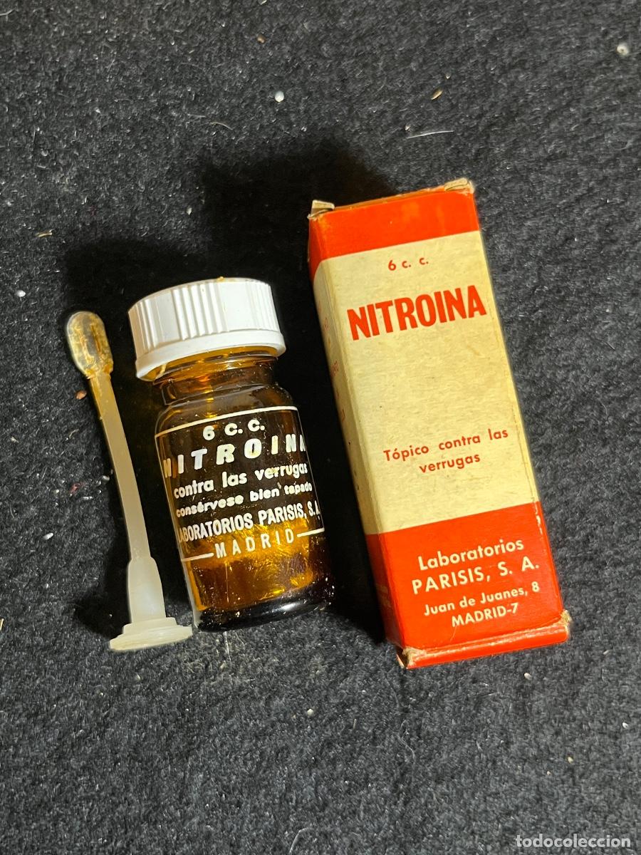 Antiquit&eacute;s: Nitroina Laboratorios Parisis Vintage Antiverrugas Farmacia Antigua Espa&ntilde;ola A&ntilde;os 80
