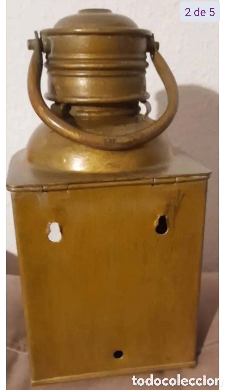 Antig&uuml;edades: Farol aplique marinero - Foto 4