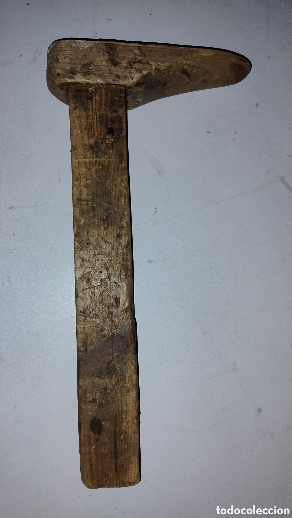 Antig&uuml;edades: Horma de Zapatero de madera antiguo - Foto 4