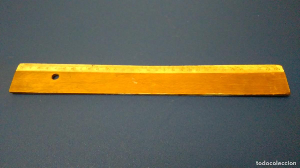 Antiquit&auml;ten: REGLA DE MADERA DE 30 CM DE LOS A&Ntilde;OS 40