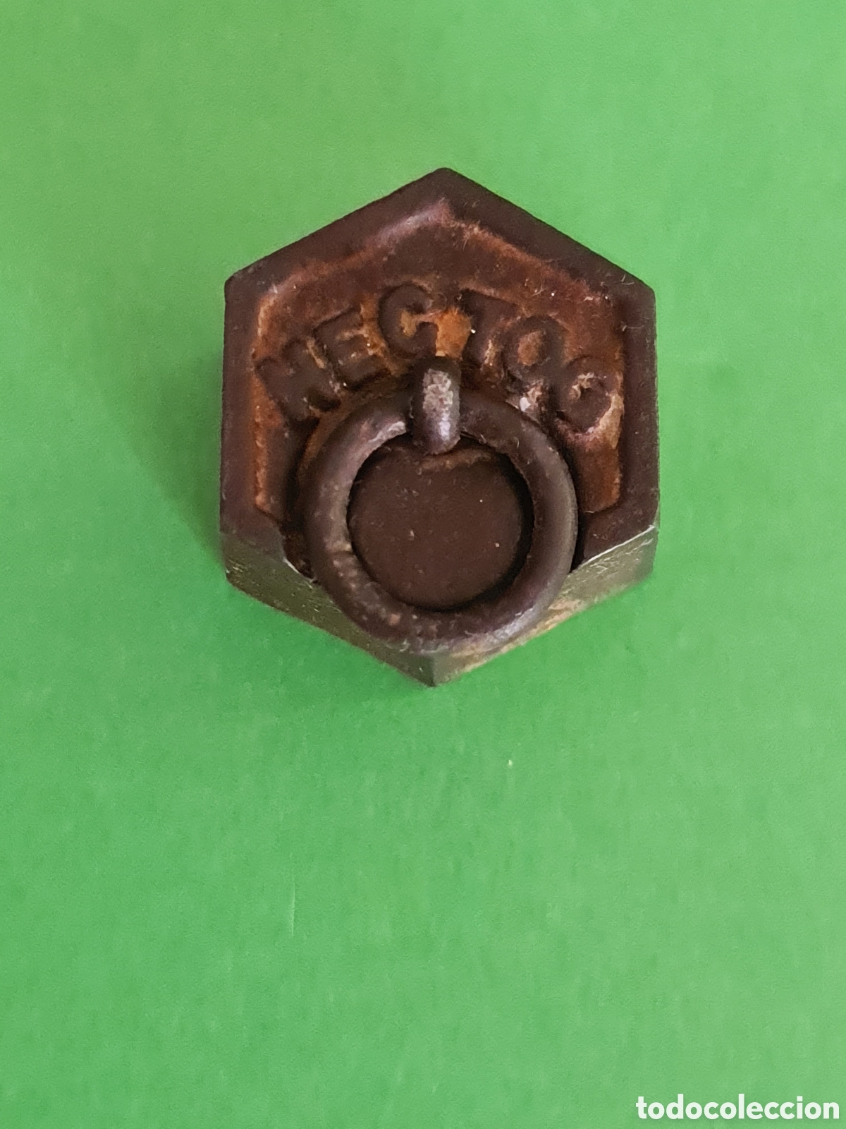 Antig&uuml;edades: Pesa Antigua 100gr / Hierro fundido.